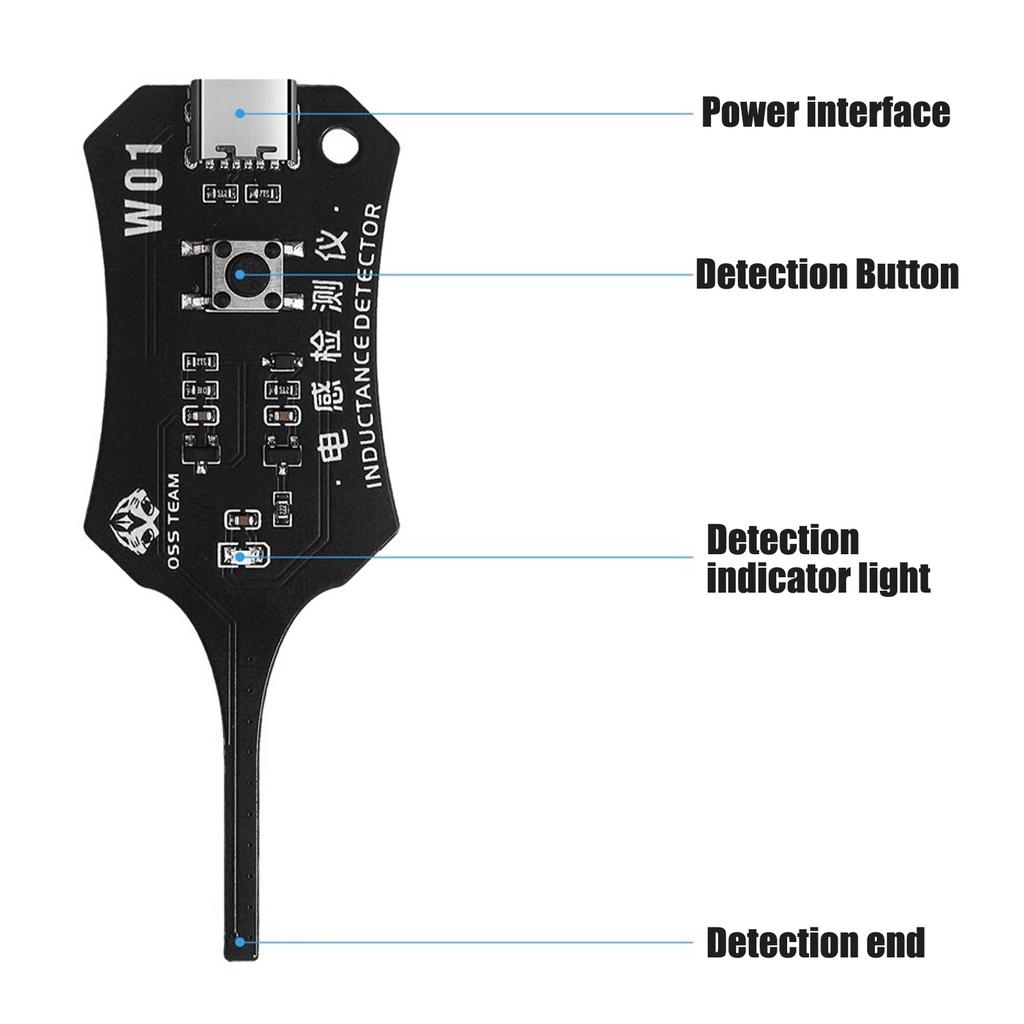 Type-C Pcb Fault Detector Portable High Sensitivity Fast Electromagnetic Induction Tester for Phone Motherboard Component Repair