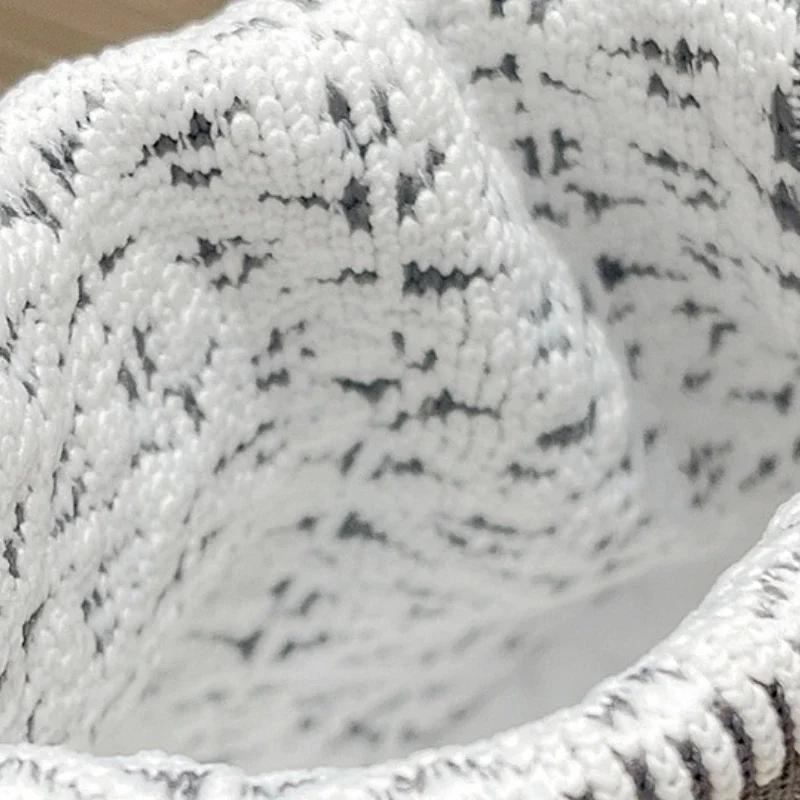 Модные женские осенние эластичные вязаные ботильоны носочного типа, слипоны, ретро плоская спортивная короткая обувь, женская обувь Botas De Mujer 2024