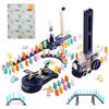 Wrapping Carefully Selected by Japanese Small and Domino Train Airplane Rocket 180 Pieces Educational Toy Domino Toppling Locomotive Train Birthday