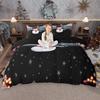 Homewish Детский Рождественский Комплект Постельного Белья Merry Xmas Набор Постельного Белья Милый Снеговик Пряничный Чехол на Одеяло