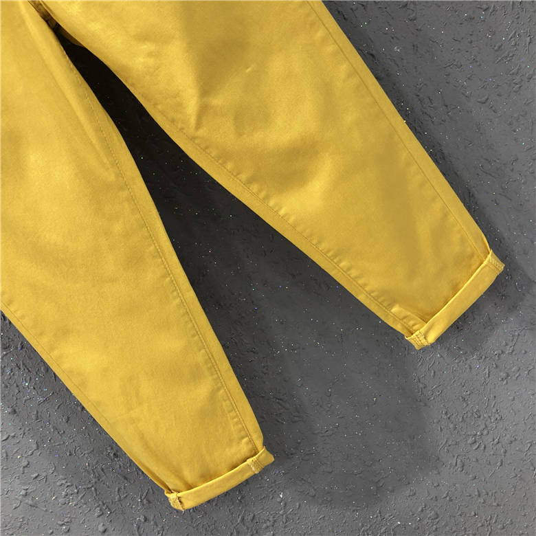 Женские брюки-арлекины, повседневные брюки, эластичные джинсы