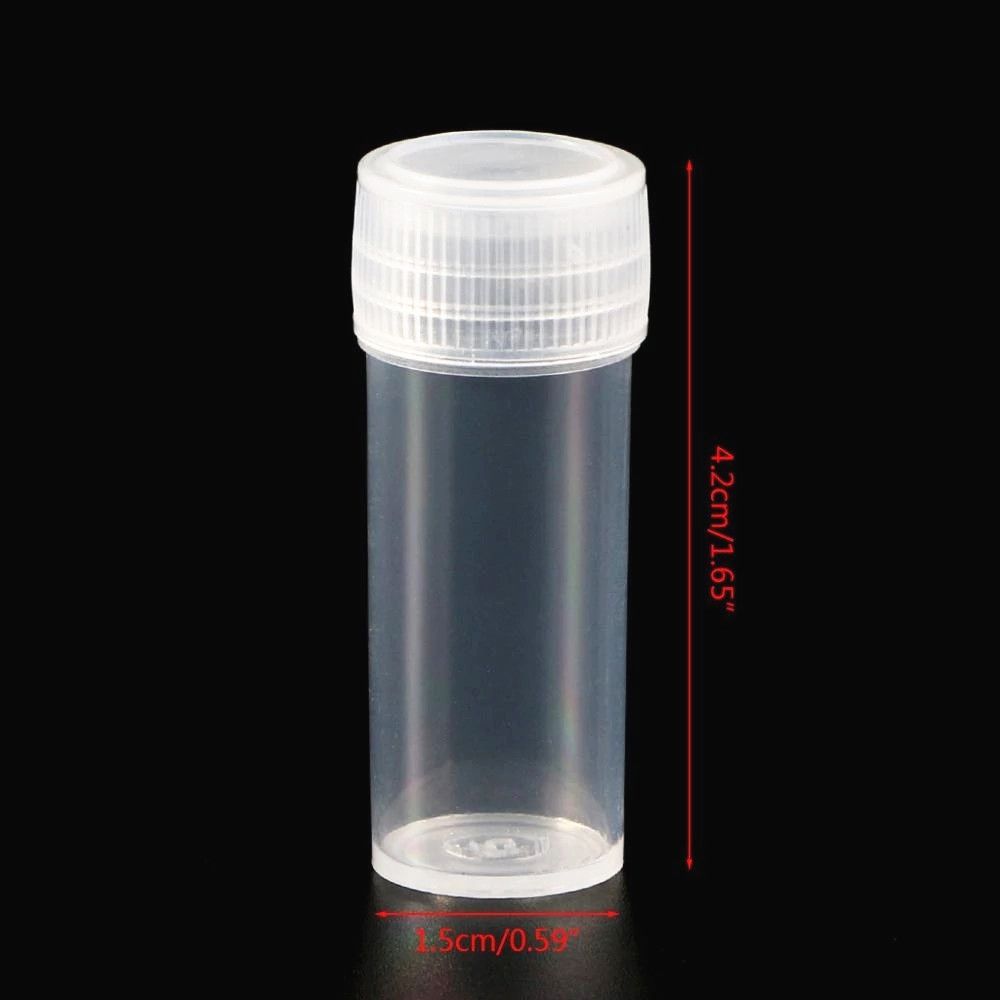 Бутылки Мини-пробирки с винтовой крышкой Флаконы Флаконы Контейнер для хранения Флакон для образца Контейнер для порошка