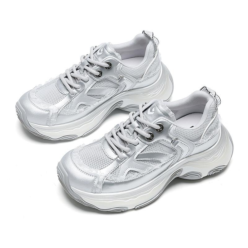 Strictly Selected 2025 Women's Shoes with Soft Soles Are Not Tired of Feet, Dad Shoes, Women's Versatile High-end Sense One-pedal Sneakers