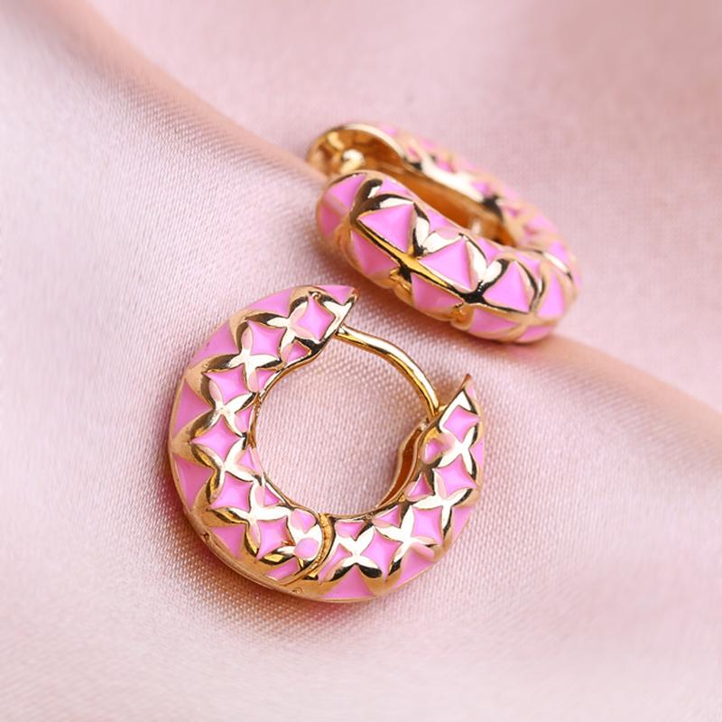 KNIKOO Круглые серьги-клипсы для женщин, модные цветочные серьги, ювелирные изделия для подарков на свадьбу