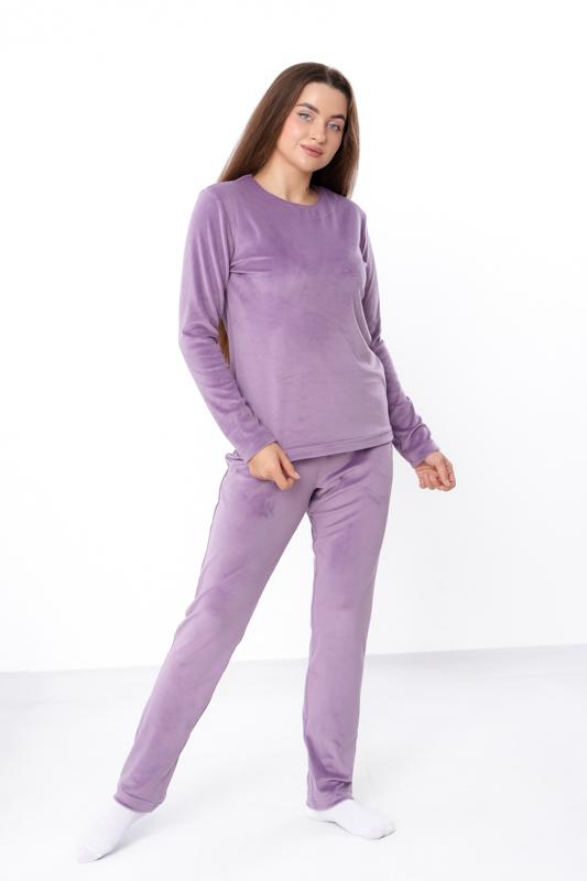 Pajama Set (женщины) – Велюровый топ с длинным рукавом и брюки, Зима 8162-030 HC