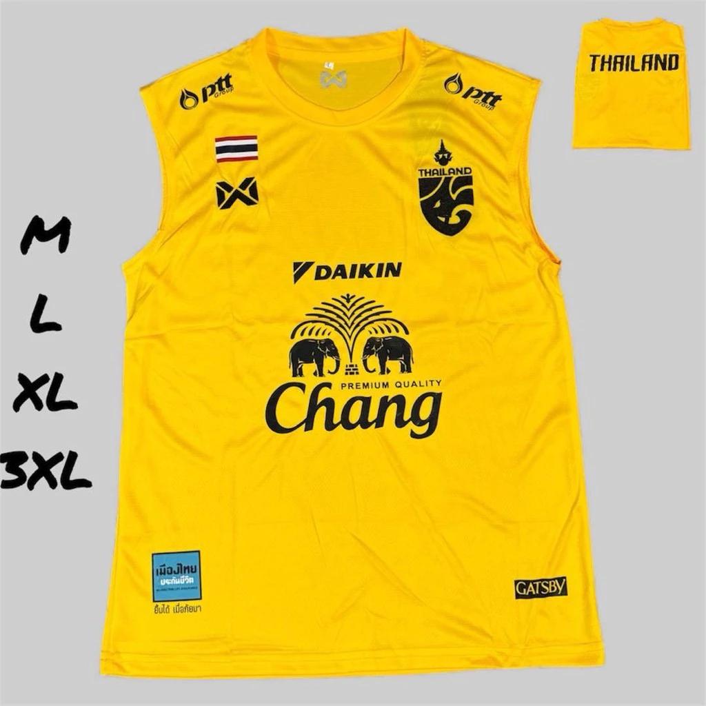 ТАИЛАНД Национальная Футбольная Футболка Майка Жилет Без Рукавов Быстросохнущая Рубашка Круглый Вырез Полиэстер Униформа Логотип Слон Спорт На Открытом Воздухе