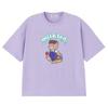 Milkfed Casual GLITTER BEAR FRUIT WIDE TEE In LtPURPLE Women's S/S