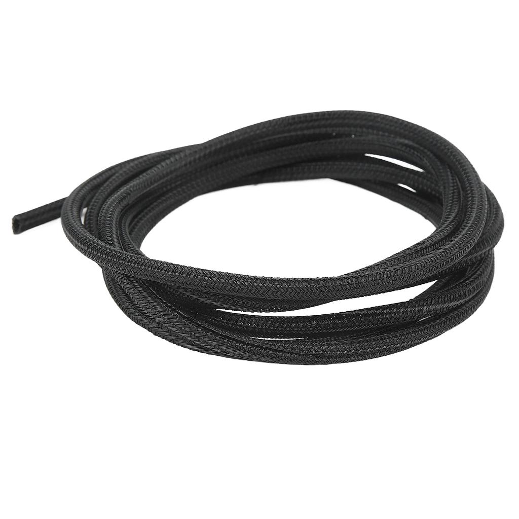 5mm 0.2in Black Cord Protector Self Wrapping Wire Loom High Temperature Resistant Cable Sleeve for RV Boat 3meter 10ft