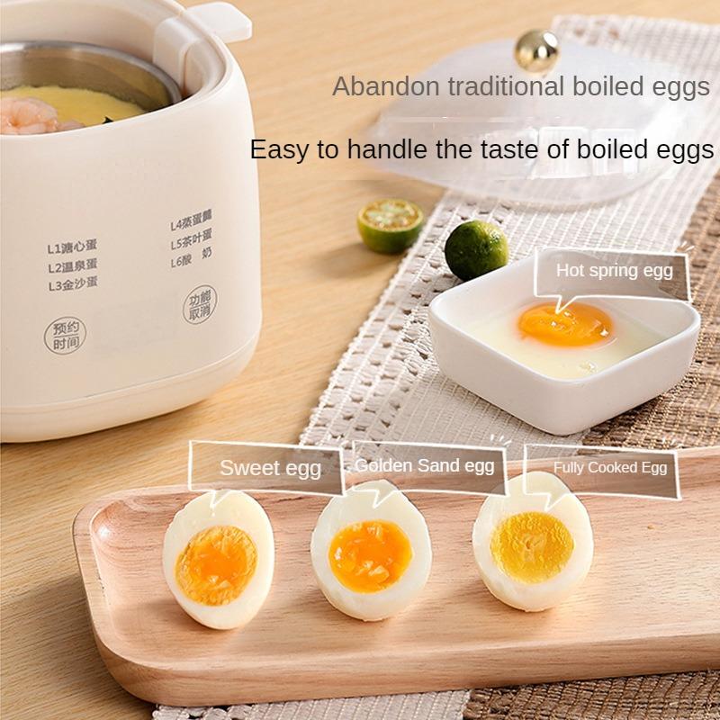 220 В автоматическая электрическая яйцеварка мини-бытовая яйцеварка для завтрака, кастрюля для приготовления пищи с чашей для варки на пару из нержавеющей стали