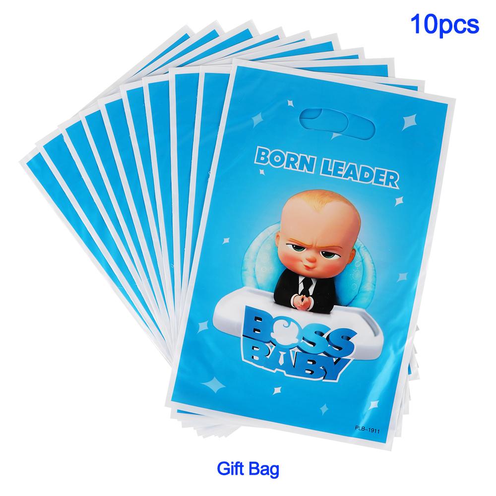 New Baby Boss Boy's Favorite Birthday Party Balloon Decoration Disposable Tableware Background Cake Rack with Hand Gift