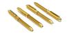 Made in Japan Metal Turbo 2-Color Twist Ballpoint Pen, Custom Gold, Premium Boxed, Gold, K7-2CK-1-K