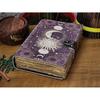 Leather Journal Sun Moon Face Notebook Leather Book of Shadows Leather Grimoire