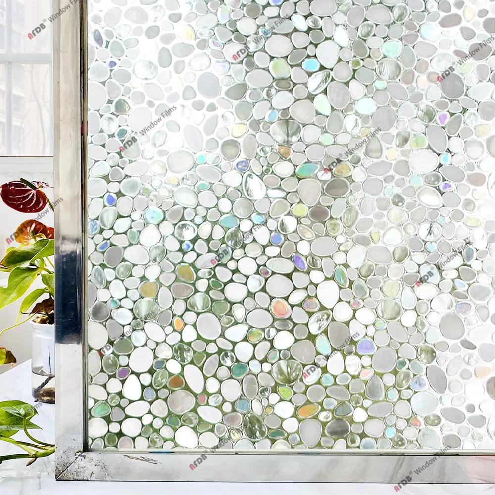 3D радужная оконная пленка, витражное стекло, защитная от ультрафиолета, наклейка на окно для дома, статическая клейкая терморегулирующая стеклянная пленка