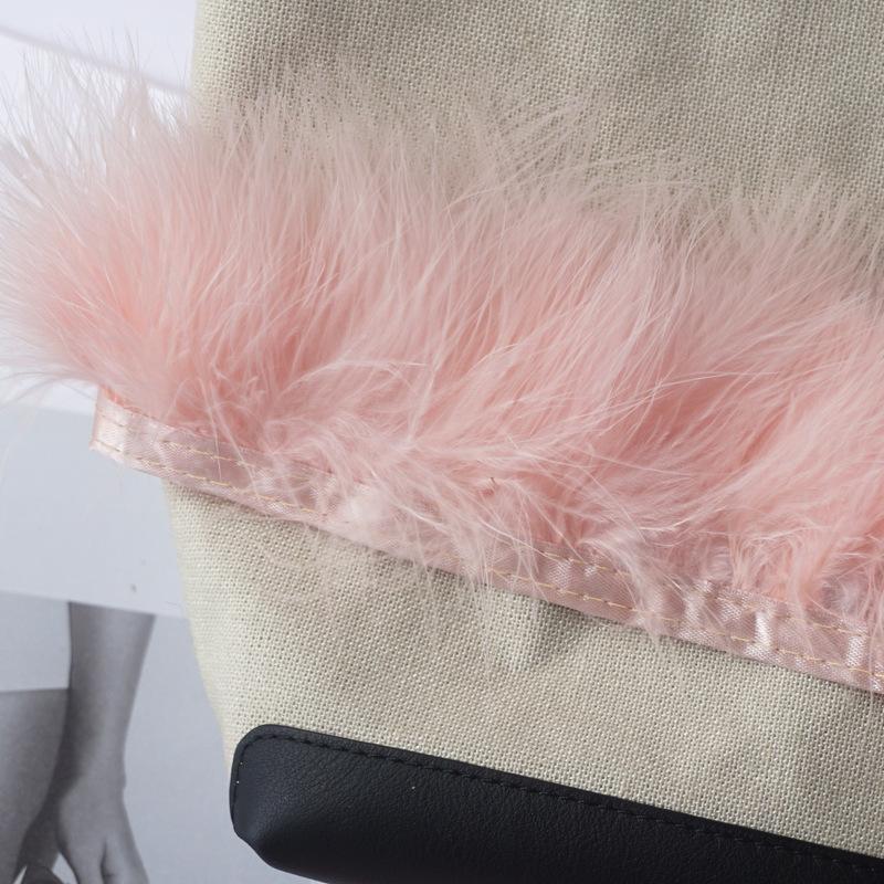 Цвет Кровеносный Сосуд Флис Перо Ткань Края Тканевая Полоска Флисовая Ткань Пояс Одежда Аксессуары Сделай Сам Автомобильный Противоскользящий Коврик Декоративный Материал