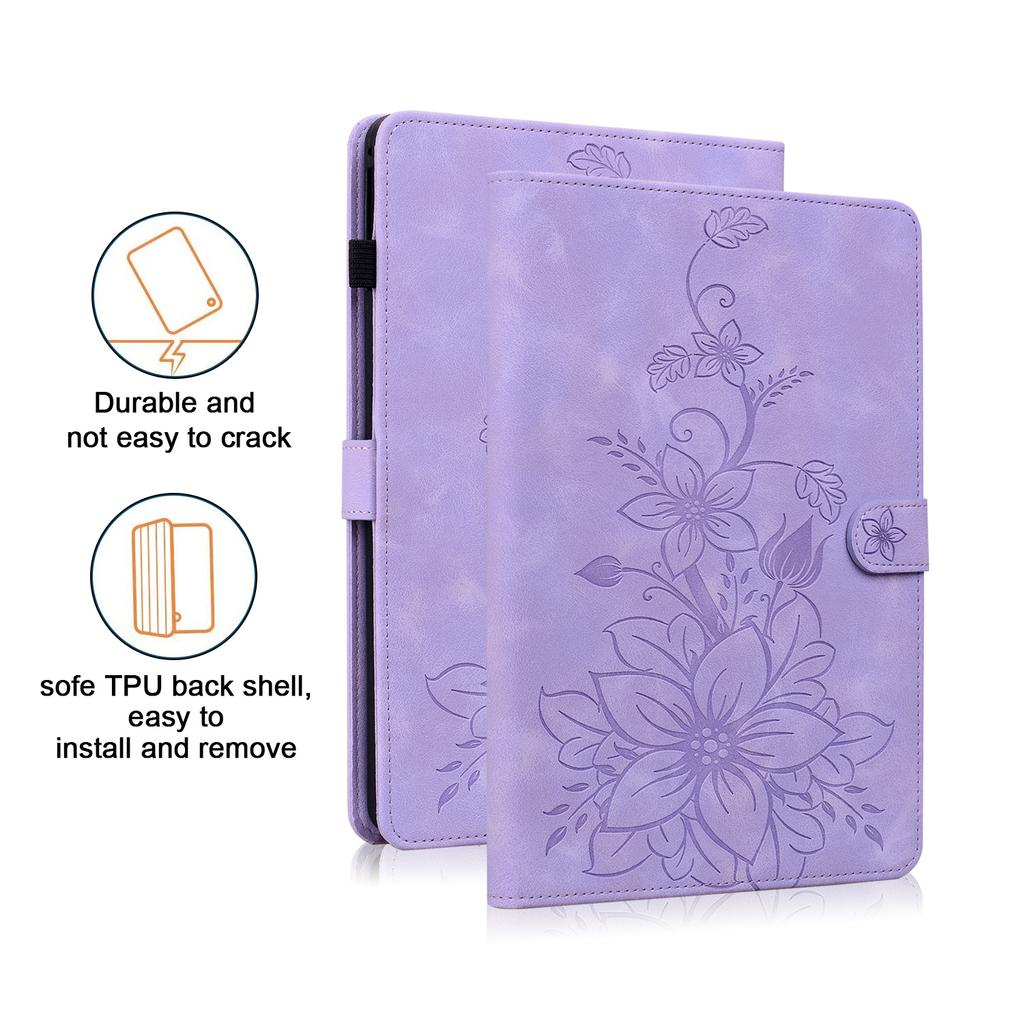 For Redmi Pad 2 Pro 12.1 2025 Cover 3D Lily Flower Back TPU Foldable Stand Tablet Cover for Redmi Pad Pro 12.1 Inch 2024 Case