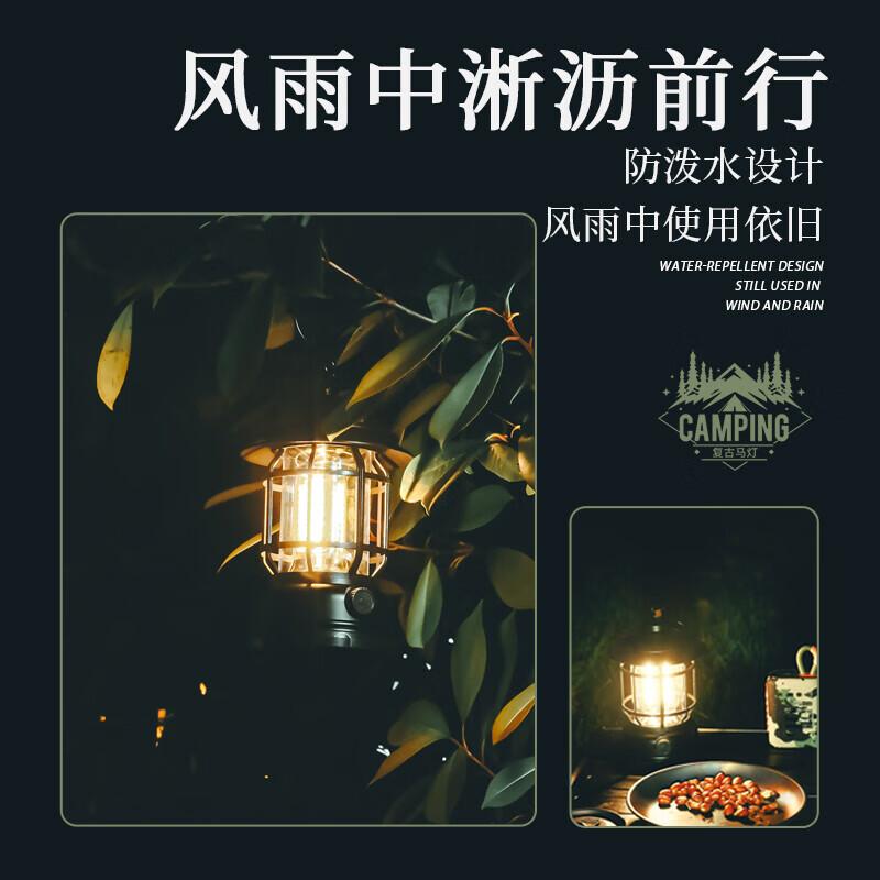Warsun CP01 Camping Light, Rechargeable Lamp, Outdoor Tent Light, Emergency Equipment, Hanging Light for Power Outages, Home Use