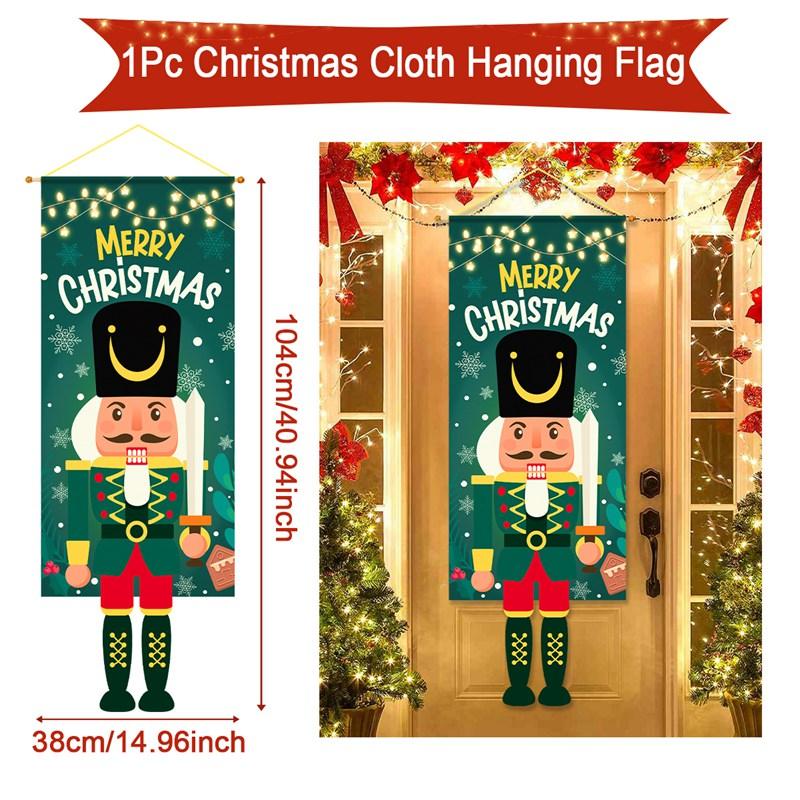 Christmas Hanging Flag Merry Christmas Decorations For Home 2025 Christmas Gifts Christmas Ornaments Navidad Xmas New Year 2026