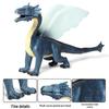 Dinosaur & Dragon Plastic Toy Set: Mythical Animal Figures for Kids