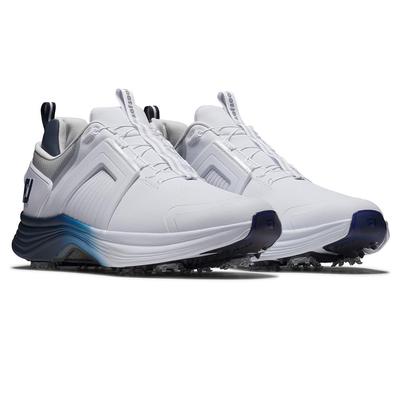 Мужские гольф-ботинки FootJoy HyperFlex Carbon Boa, 55475J, Белый/Темно-синий, Размер 27.5 см, 3E