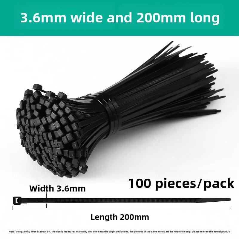 Высокопрочные нейлоновые пластиковые самозатягивающиеся кабельные стяжки для транспортировки и фиксации