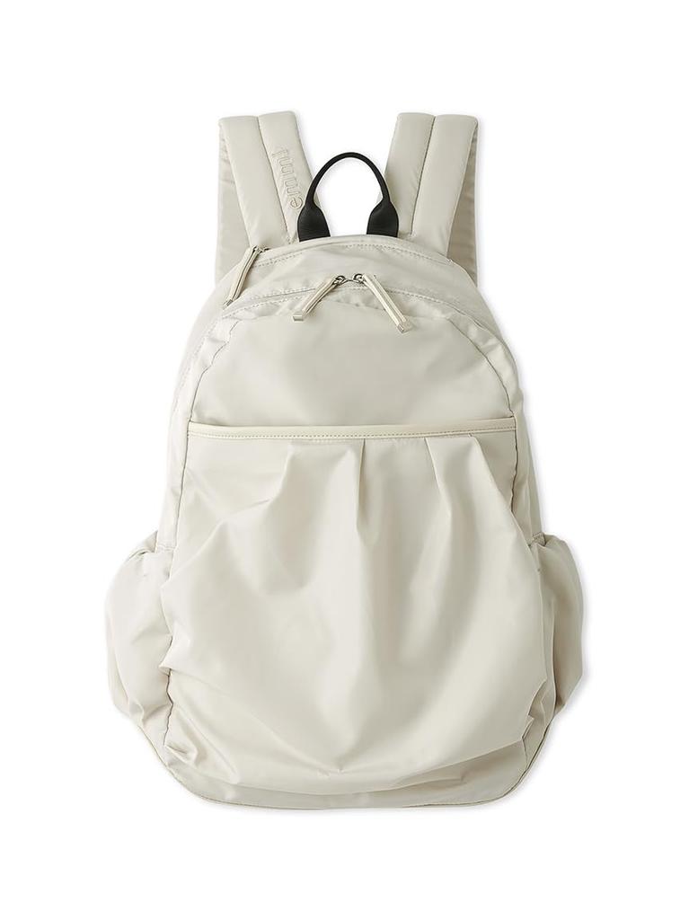 Emi Eco Leather Mix Gathered Backpack 13WGB249307 IVR Women's