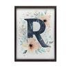Plakat Litera "R" W Kwiatowym Wieniecu Plakat Litera "R" W Kwiatowym Wieniecu, 50X70 Cm, Bez Ramy, Płótno Premium Na Blejtramie