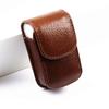 Leather Presbyopic Glasses Case Classic Belt Wearable Handmade Hard Waist Bag Folding Myopic Lens Box Portable Glasses Box