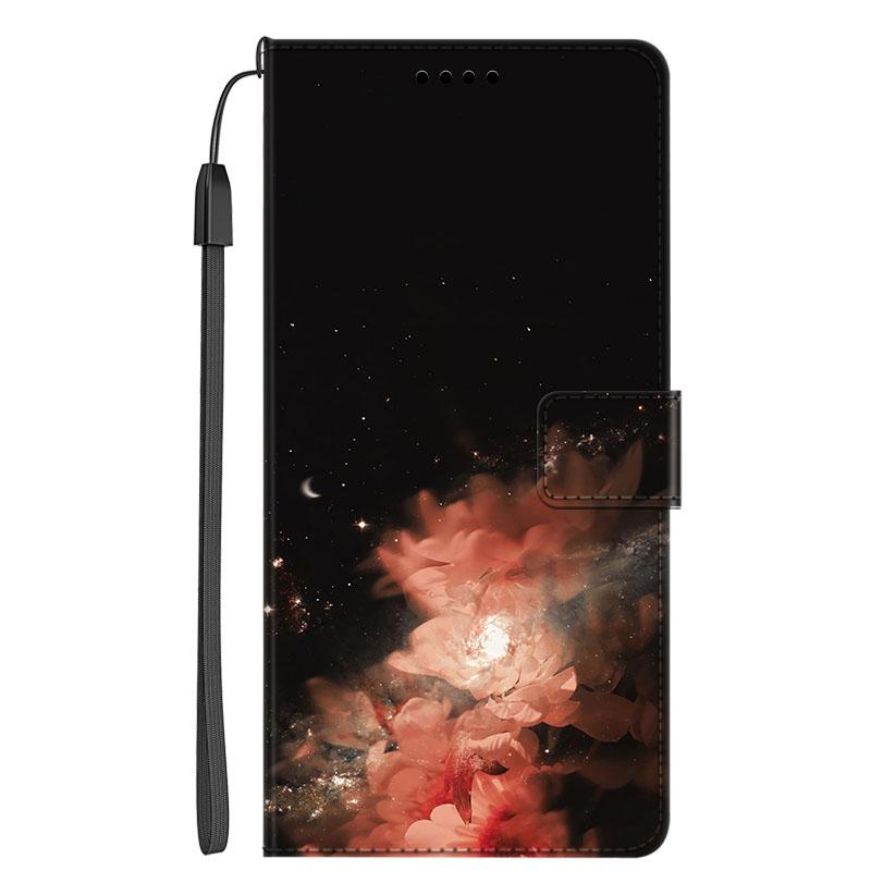 Защитный Роскошный Кожаный Чехол-Книжка на Магните Для Xiaomi Mi 11 Ultra с Рисунком Цветка Ударопрочный Чехол-Обложка Capa