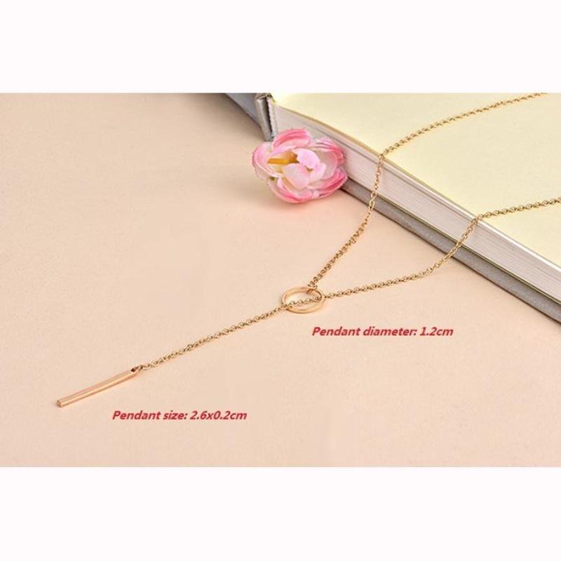 Изысканное минималистское простое круглое ожерелье с золотыми подвесками и ожерельями-барами