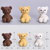 1pc Kawaii Bear Figurines Small Statue Fairy Garden Miniatures Ornament Dollhouse Home Decoration Accessories Decoration Jardin
