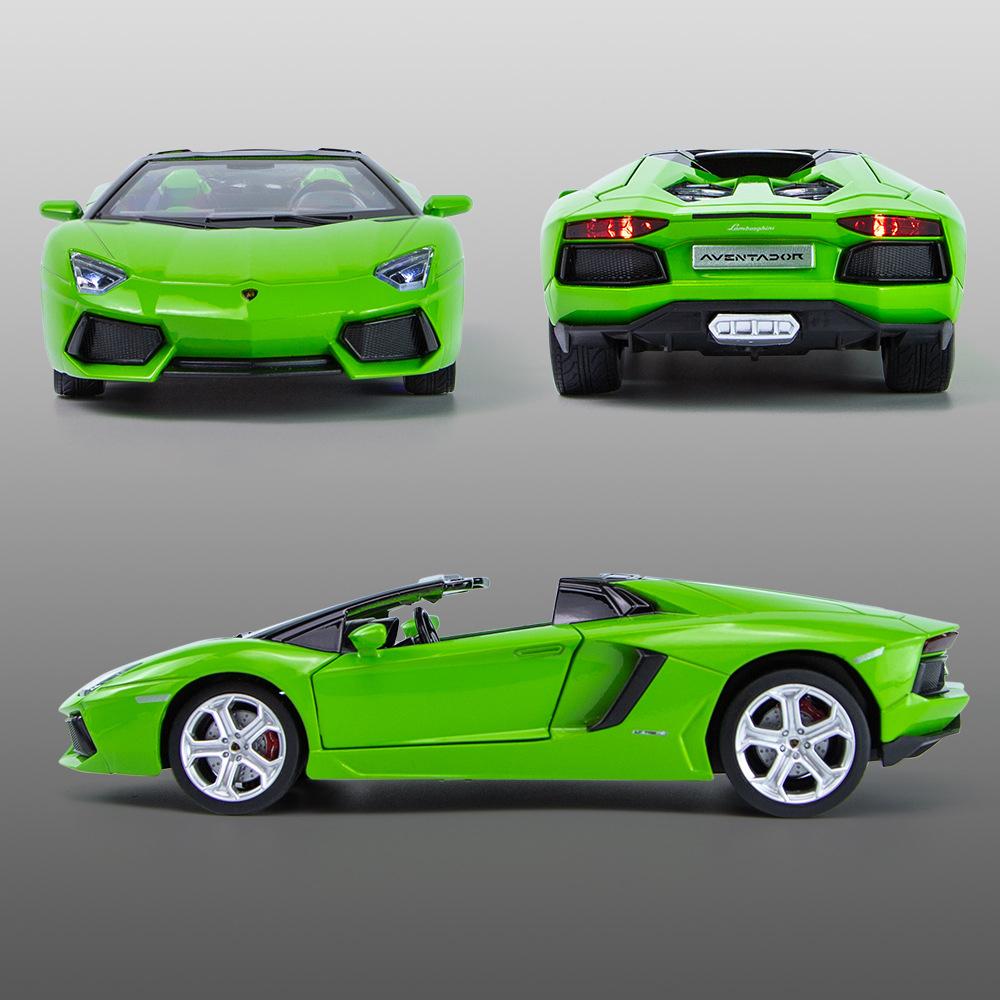 1/24 масштаб Lambo Aventador, литая под давлением модель автомобиля, игрушечный автомобиль с откатным механизмом, звуком и светом для детей, коллекция подарков для мальчиков и девочек