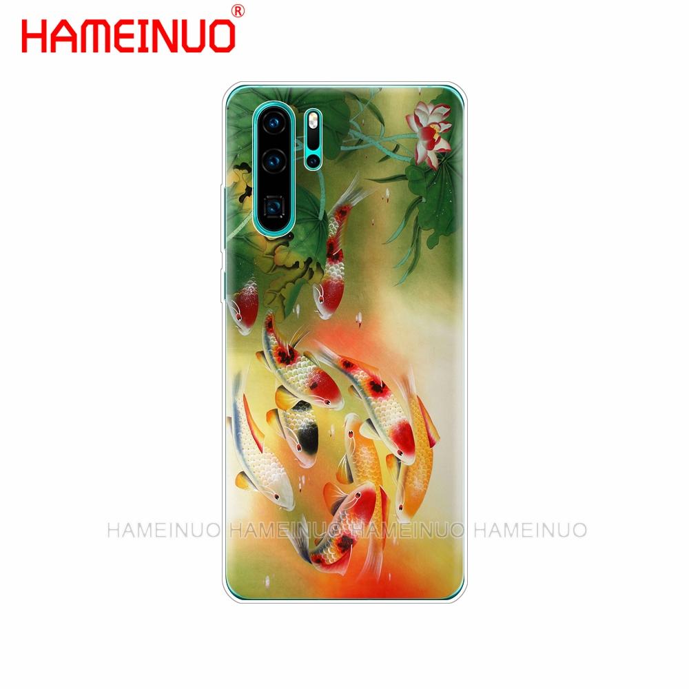 Силиконовый чехол для телефона huawei P30 PRO LITE P SMART 2019 plus p smart Z p20 lite 2019 милый золотая рыбка рыбак