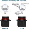 PHINLION PSX26W 12278 LED Fog Lights, PWY26W H28W LED DRL Bulbs, 2000 Lumens Super Bright 3014 72-SMD 12278C1 12V Car Fog Lamps, 6000K Xenon White
