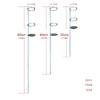 30/40/50cm Ground Spike Fishing Rod Holder Ground Rod Holder Fishing Rod Support Fishing Pole Stand