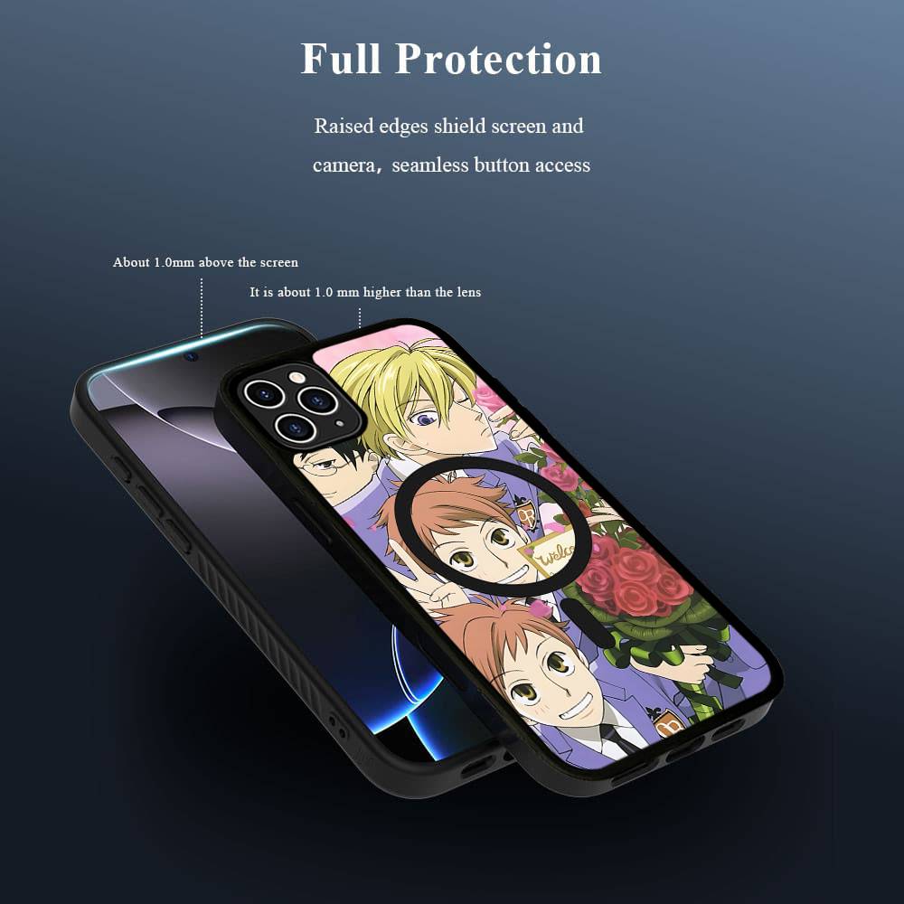 Магнитный чехол для телефона Ouran High School Host Club для iPhone 17 16 15 14 13 12 Mini 11 Pro Max Plus Для чехла Magsafe