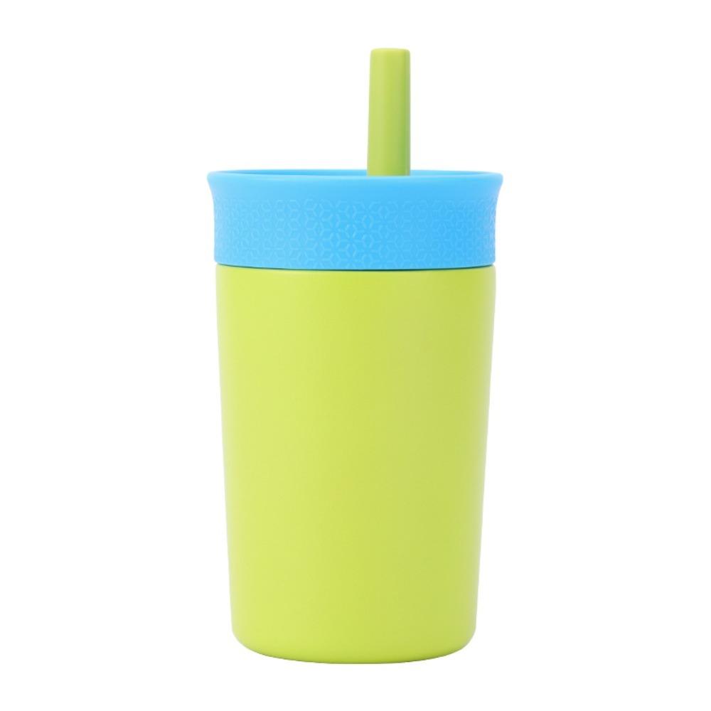 12oz Thermal Coffee Cup with Straw Thermal Mug Mini Vacuum Flask Insulated Water Bottle  Kids