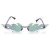 Novelty Eyewear Cosplay Party Flame Shaped Flame Sunglasses Sun Glasses Sunglasses for Women
