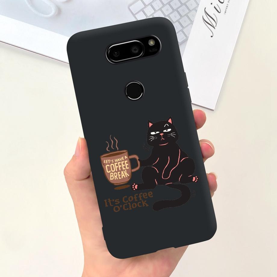 Чехол для LG V30 LG V35 ThinQ V40 V50 V50s ThinQ G8X ThinQ Мягкий Матовый Силиконовый Чехол Funda Задняя Крышка Кролик Цветок Астронавт Сумка