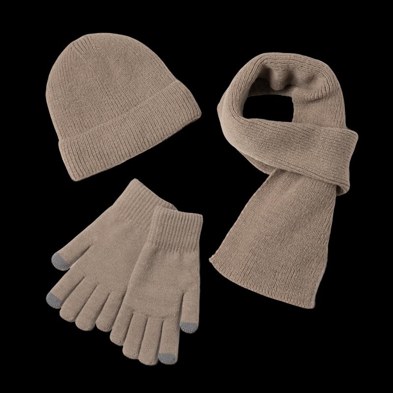 Hat Scarf Gloves 3-Piece Set