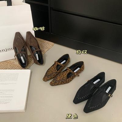 Ретро леопардовый принт дизайнерский нишевые вечерние туфли-лодочки женские 2025 весна и осень новые с юбкой британские туфли Мэри Джейн