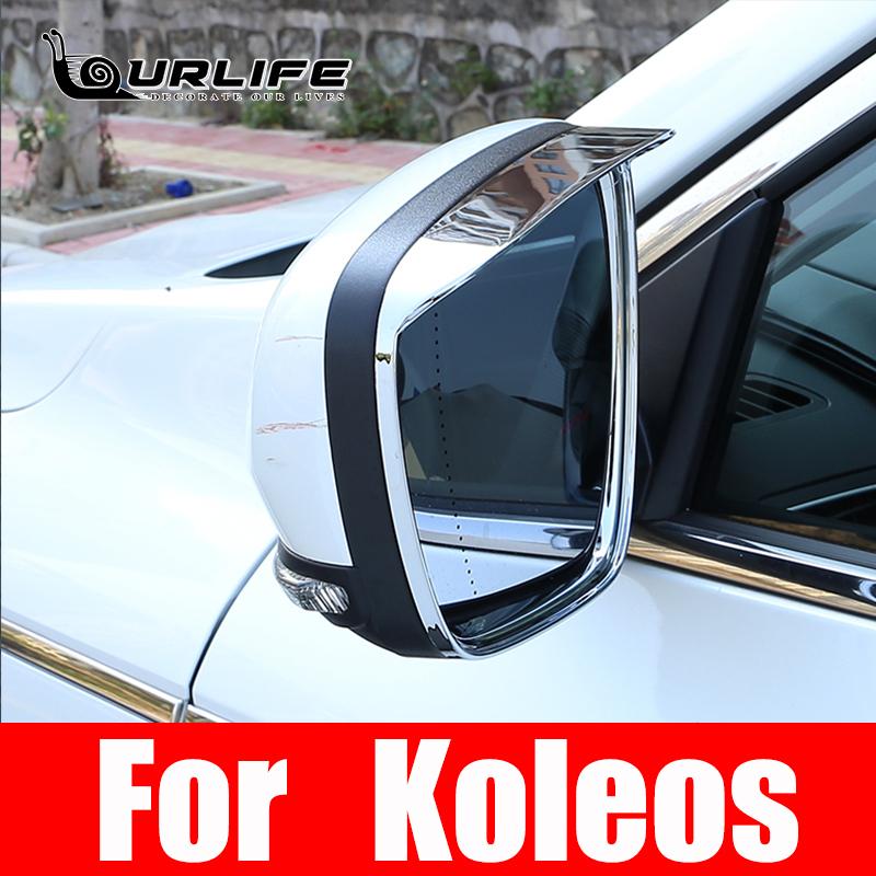 2 шт. зеркало заднего вида дождевик солнцезащитный козырек накладка для Renault Koleos 2017 2018 автомобильная наклейка