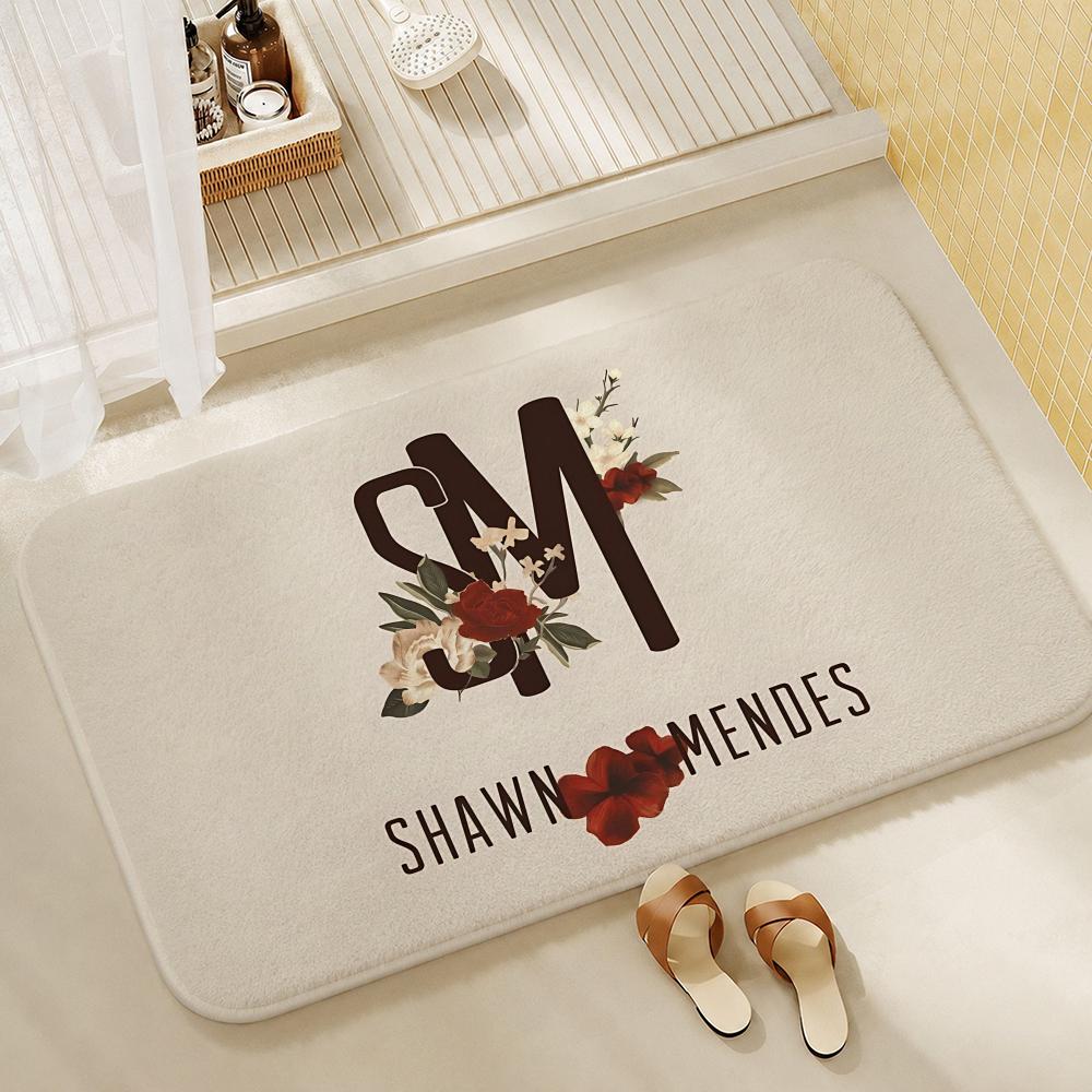 Celebrity-Shawn MendesS Floor Mat Shower Foot Mat, Bedside Carpet, Entrance Absorbent Doormat, Soft Non-Slip