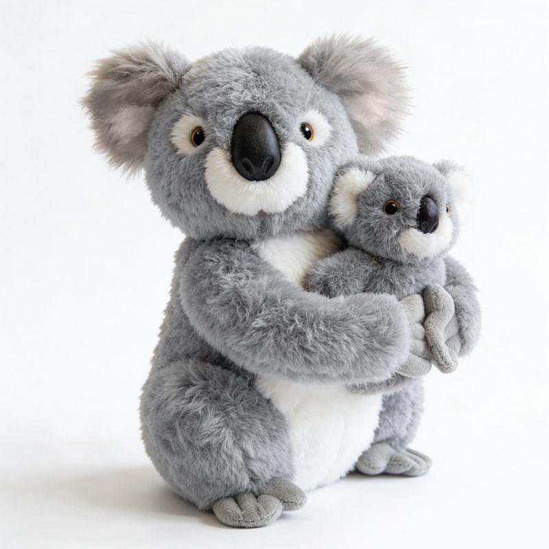 Koala Family Plush Doll With Pp Cotton Filling For Children And Gift Giving