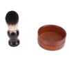 Набор помазков для бритья из дерева, набор для ухода, синтетический ворс, удаляет загрязнения, помазок для бритья и чаша для мужчин
