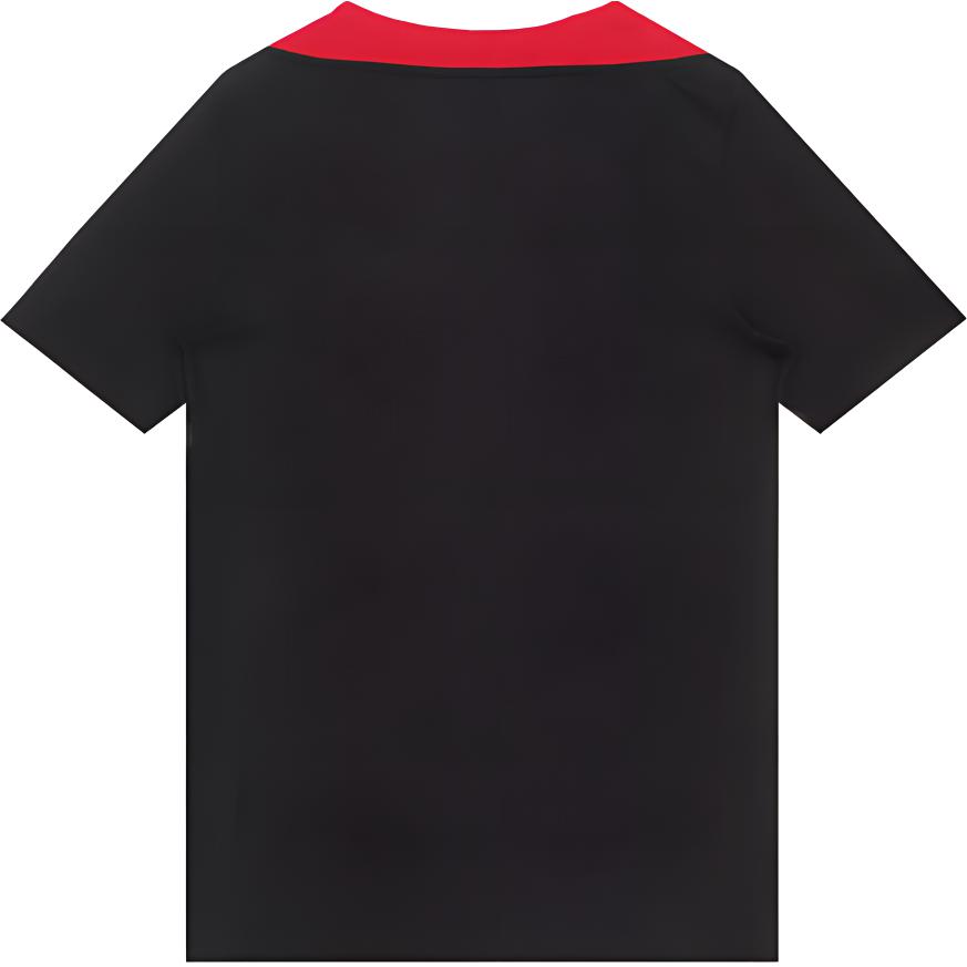 Nike SS24 Dri-FIT Liverpool Football Club Logo Вышитый цветной блок Удобная трикотажная спортивная майка с коротким рукавом Мужская майка Черный FN9838-013