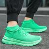 Men’s Sneakers Running Casual Lacing Walking Minimalist Breathable Green Blue Men’s Athletic Shoes Over Sized