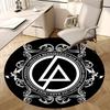 Linkin Park,Честер Беннингтон Коврик под стул Круглый ковер Ковер для офиса, Машинная стирка, Нескользящий, Подходит для гостиных, спален