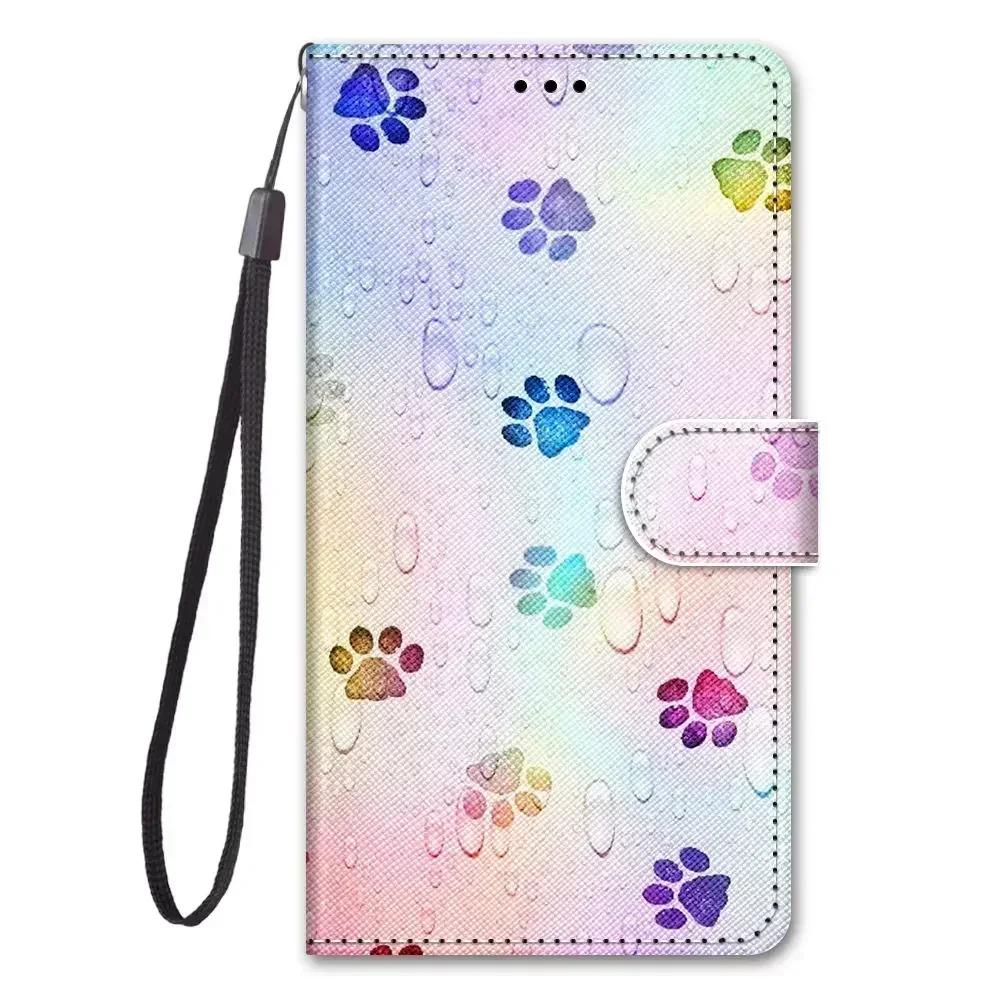 Модный кожаный чехол-книжка для Xiaomi Redmi 13 13C 12 12C 10 10A 10C 9 9A 9C 9T 8 с рисунком бабочки и цветов, кошелек, чехол для телефона