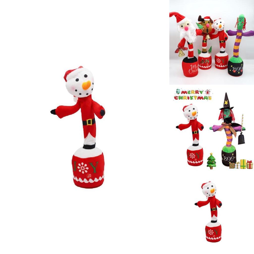 Рождественский Снеговик Волшебник Танцующий Поющий Плюшевая Игрушка - Веселый и Уникальный Подарок Для Детей и Семьи!