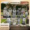 Садовое украшение-отпугиватель птиц в виде совы - Реалистичный дизайн с поворачивающейся головой для украшения на открытом воздухе
